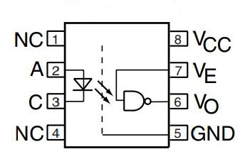 6n137系列光耦引脚电路以及应用先进光半导体