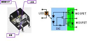 光耦继电器导通电路