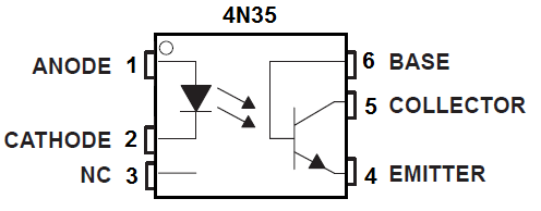 4n35光耦引脚图和功能图片