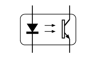 光耦继电器电路符号